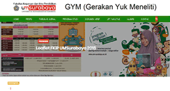 Desktop Screenshot of fkip.um-surabaya.ac.id